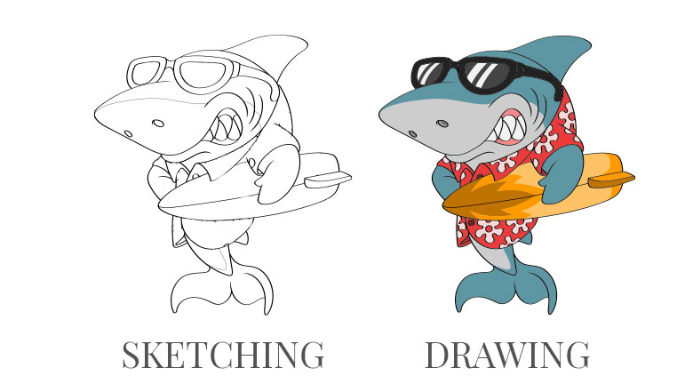 Difference Between Sketching And Drawing